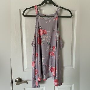Gently Worn - Purple Flowy Tank Top Size XXL